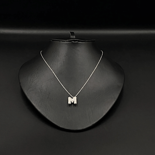 Alphabet Necklace Full Alphabet necklace .Sterling silver . Letter M